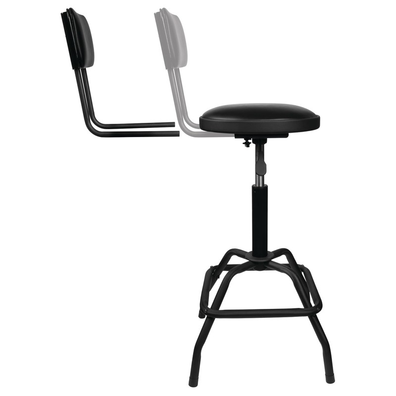 Performance Tool W85016 Pneumatic Stool w/Removable Backrest