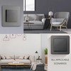 2 Pack Light Gray Light Switch Cover 86x86mm – Modern