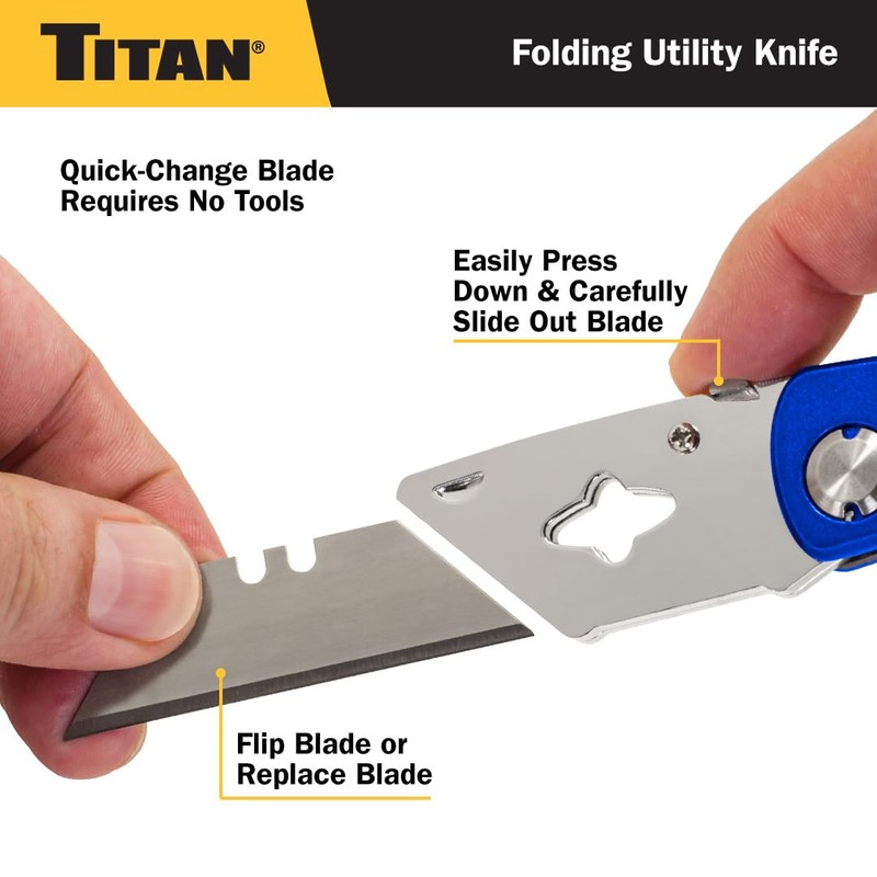 Titan Tools 11018 Folding Pocket Utility Knife