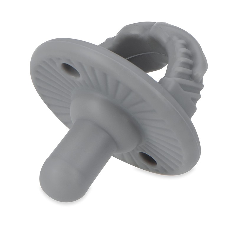Nuby 3-D Sili Soother Pacifiers with Soft Handle and Two