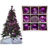 9pc Luxury Premium Baubles, Christmas Tree Bauble Decorations Matte, Glitter,