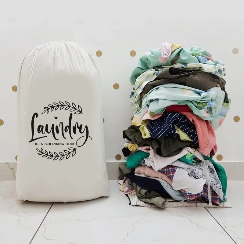 Mayatra's Cotton Laundry Bag for Clothes - Travel Organizer -
