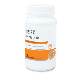 Klaire Labs SFI Health Melatonin-SR - Cápsulas de melatonina de liberación prolongada de 2 mg - Soporte para dormir para hombres y mujeres (60 cápsula