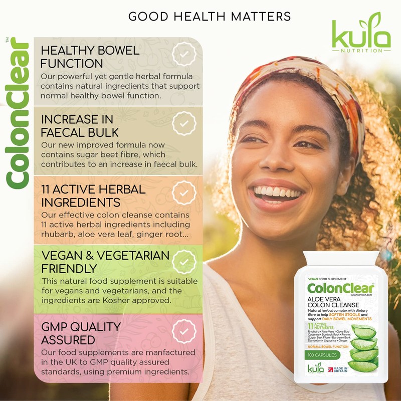 ColonClear - Colon Cleanse Detox - Aloe Vera Complex -