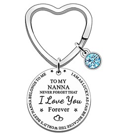 JETTOP Best Nanna Gifts- Mothers Day Gifts for Nanna Christmas Birthday Gifts for Nanna from Grandchildren Never Forget I Love You