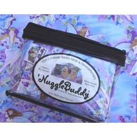 'NUGGLEBUDDY NEW! Microwavable Moist Heat & Aromatherapy Organic Rice Pack. Beautiful SKY FAIRIES Fabric! SPEARMIINT EUCALYPTUS Aromatherapy.