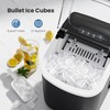 Crzoe Countertop Ice Maker Machine with Handle, Portable Maker, 27lbs/24Hrs,
