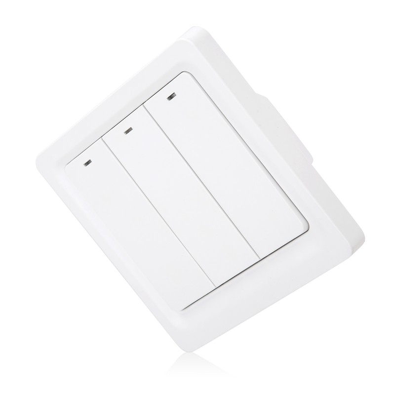 Wall Smart Light Switch Push Button Zero Fire 3 Gang