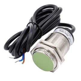 Heschen M30 Inductive Proximity Sensor Switch PR30-10DN2 Cylindrical Type Detector 10mm DC12-24V 3-Wire NPN NC(Normally Closed) CE