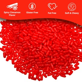 Hot Tamales Fierce Cinnamon Candy - 2 Pound Bulk Bag Spicy Hot Tamales, Chewy Cinnamon Candy, Gluten and Fat Free Red Candies
