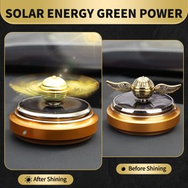 Solar Power Toy Educational Science Kits for Kids Boy Girl Age 3-12, Automatic Swing Dancing Spinning Ornament with Solar Panel Car Dashboard Window Home Decor, Velentine Birthday Gift for Men Women