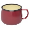 Captain Stag UH-502 BBQ Cup, Enamel Mug, Red, 13.5 fl