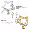 WOONEKY Elegant Nail Charms Decor 30pcs Star Shaped Rhinestone Charms