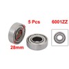 sourcing map 5 Pcs 12mm x 28mm x 8mm 6001Z