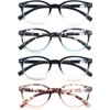 Reading Glasses Women Round Readers Glasses +4.50 for Small Head/Petite