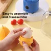 Portable Egg Scrambler Shaker, Electric Golden Egg Maker with Slicer,