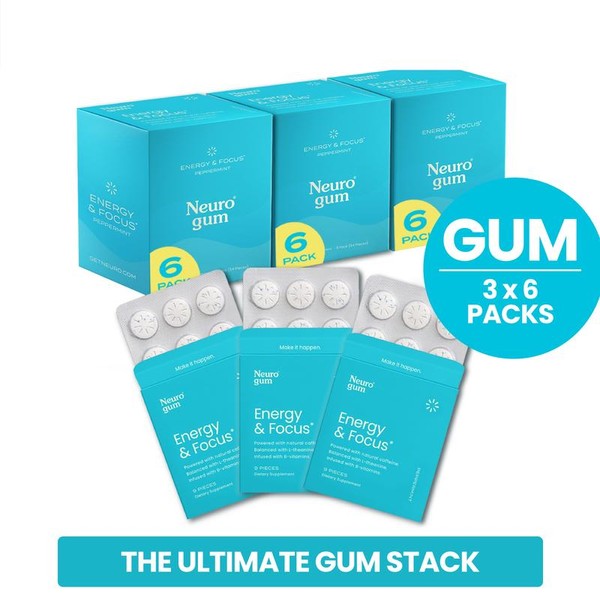The Ultimate Gum Stack: Neuro Energy Caffeine Gum (162 Pieces)