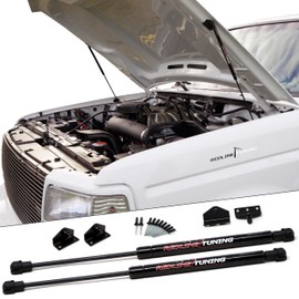Redline Tuning 21-11033-02 Hood QuickLIFT Plus System Compatible with Ford F150 F250 Bronco 1992-97 (All Black Components)