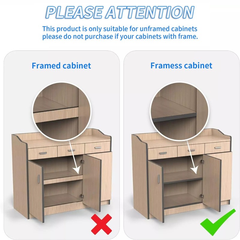 Dimcapo Pull out Cabinet Organizer, Depth(20.87'') and Expandable Width(12.60"-20.47") Heavy