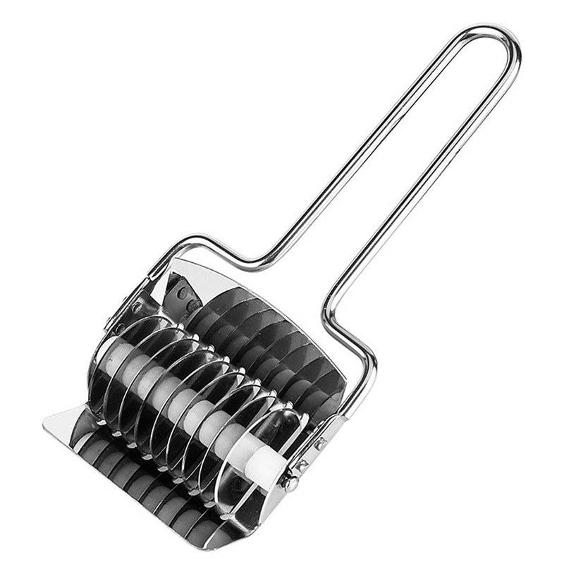Stainless Steel Noodle Cutter,Noodle Lattice Roller Pasta Spaghetti Maker Kitchen