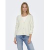 ONLY Women's Onlella Piumo L/S Cardigan CC KNT Pullover, Cloud