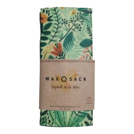 OGF® WAXOSACK 42 x 34 cm Preserve Freshness with Wax Bags - Herb Design Perfect for Baked Goods and Vegetables Reusable Beeswax Sandwich Bags