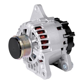 11610 Alternator 90A Compatible with 2011-2017 Hyundai Elantra/Elantra GT/Elantra Coupe, Kia Soul/Forte/Forte5/Forte Koup High Output Alternator Replacement 373002E200 6-Groove Clutch Pulley 1.8L/2.0L