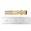 Alnicov 2pcs Solid Heavy-Duty Garden Hose Nozzle Brass Adjustable Hose