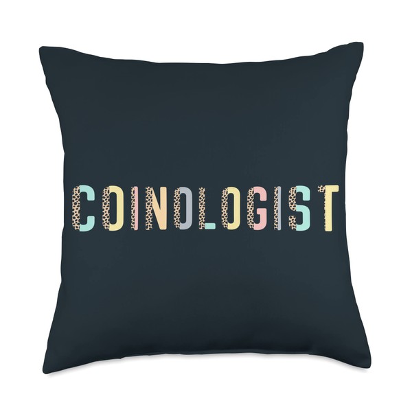 Coin Collection Coin Collecting Rare Coin Collector Throw Pillow
