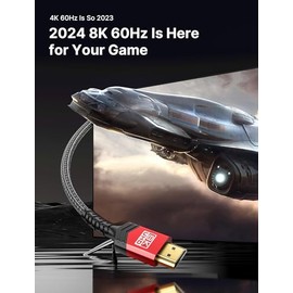 JSAUX Cable HDMI 8K de 4.5 m, 48Gbps, 4K@120Hz