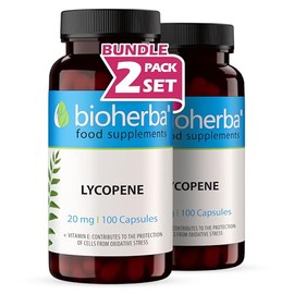 BIOHERBA LYCOPENE 20 mg 200 Capsules - High-Strength Antioxidant Supplement by BIOHERBA
