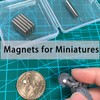 MEALOS 200pcs 3mmx2mm Tiny Magnets - Mini Magnets Small Round