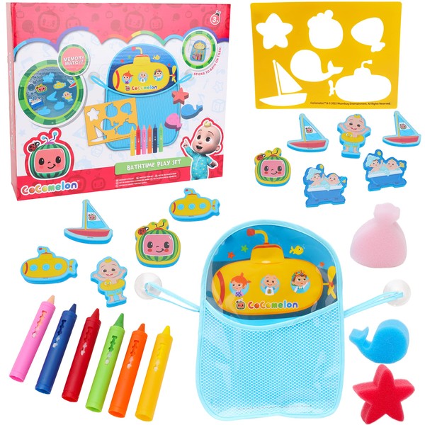 Toyland® Cocomelon Bathtime Playset with Memory Match Game & Crayon