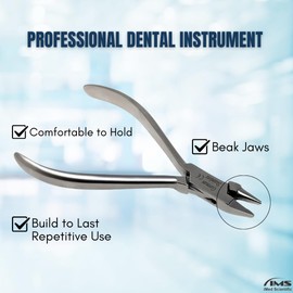 Bird Beak Orthodontic Pliers Stainless Steel Angle Wire Bending Instrument for Professional Dentists to Hold, Bend, Contour & Shape Oral Braces
