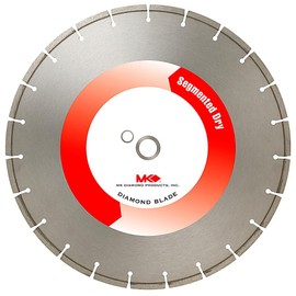 MK Diamond 137315 MK-404D 14-Inch High Speed Dry Cutting Segmented Diamond Saw Blade with 1-Inch Arbor for Masonry