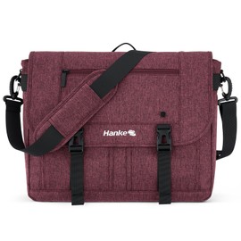 Hanke Durable Messenger Bag for Men with 15.6 Laptop Case, Business Cross Body Bag Briefcase for Women,School or Work Tote Bag Large Messanger Bag.（Purple）