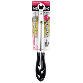 PEARL METAL ENJOY KITCHEN C-4761 Nylon Spatong, 10.5 inches (26.5 cm)