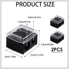 Makeup Sharpener Anspitzer Kosmetikspitzer Spitzer für Kajalstifte Universal Anspitzer für Augenbrauenstift Lippenkonturenstift, Eyeliner, Präzisionsklingen, Handlich für Unterwegs Tragbar