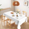 White Tablecloth Christmas Tablecloth White Plastic Tablecloth 2 Pcs Rectangle