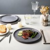 AmorArc Stoneware Dinnerware Sets,Round Reactive Glaze Ceramic Plates and Bowls