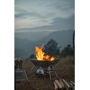 CAMPINGMOON Stainless Steel Foldable Camping Grills Portable Wood Burning Charcoal