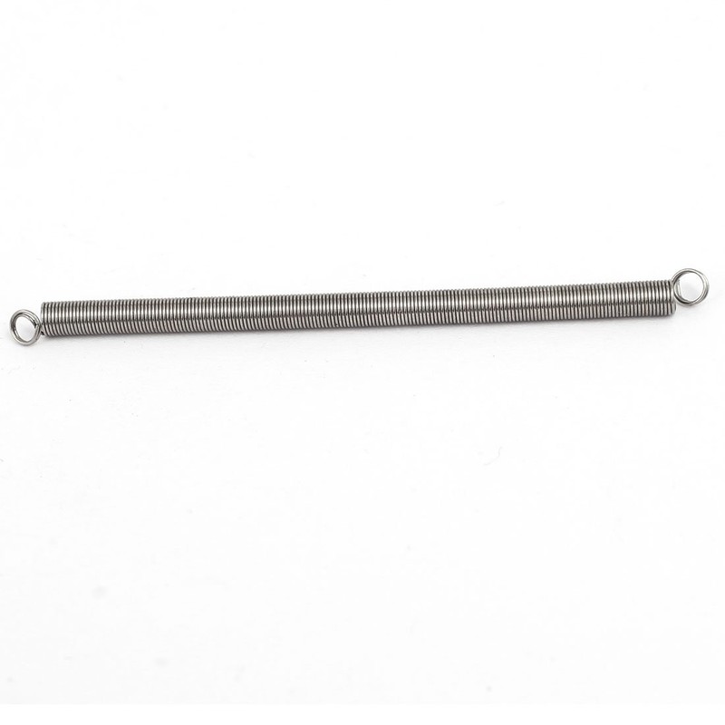 sourcingmap 0.3mmx3mmx60mm 304 Stainless Steel Tension Springs Silver Tone 5pcs