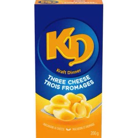 Kraft Dinner, Three Cheese Macaroni & Cheese, 200g/7oz, {Imported from Canada}