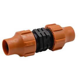 DIG C53 1/2" Universal NUTLOCK Coupling | Connects Two Sizes of 1/2" Drip Tubing (.630 OD to .710 OD) | Durable, Leak-Proof, Reusable Fitting for Drip Irrigation Systems