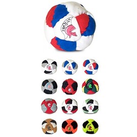 Trojan Footbag Hacky Sack. 20 Panel Sand-Filled Footbag, Assorted Colors