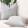 Madizz Set of 2 Chenille Velvet Cushion Covers with Flange