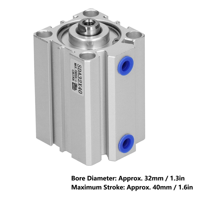 Air Cylinder Aluminum Thin Double Acting Sealing Pneumatic Components Accessories