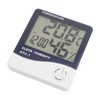 DIGIFLEX Digital LCD Temperature and Humidity Meter Clock Alarm