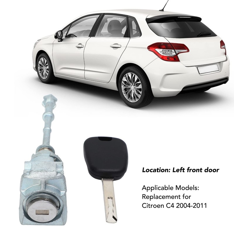Fydun Door Lock Cylinder Barrel Kit, Driver Side Door Lock