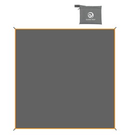 Tent Sheet, Ground Sheet, Waterproof Index 3,000 mm, Lightweight, Storage Bag Included, Outdoors, Camping, Mountain Climbing, Picnics, Silver, 70.9 x 82.7 in (180 x 210 cm)